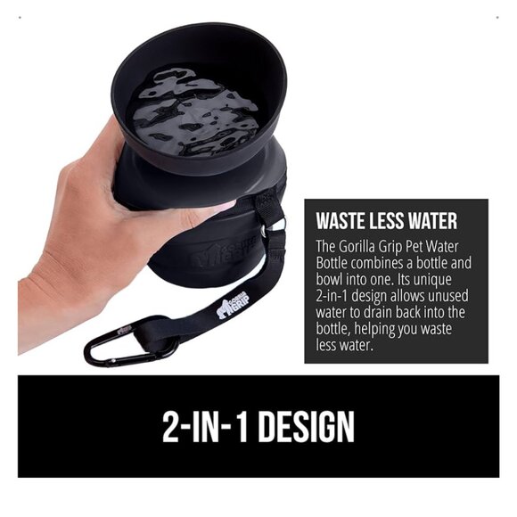 NWT Pet Water Bottle by Gorilla Grip 20 OZ - Picture 8 of 10